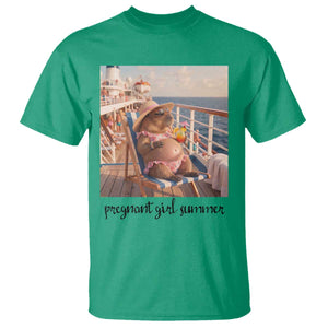Summer Capybara Pregnancy T Shirt Baby Announcement Gift TS12 Irish Green Print Your Wear