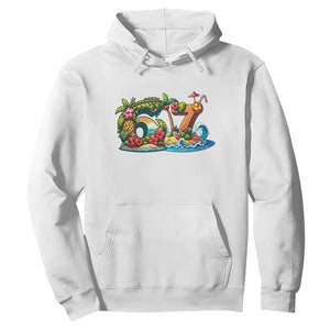 Tropical Beach Six Seven Hoodie Summer Island Vacation Graphic