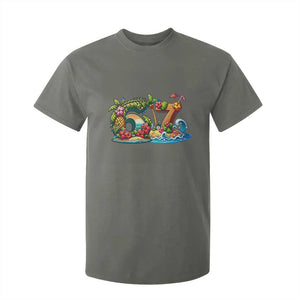 Tropical Beach Six Seven T Shirt For Kid Summer Island Vacation Graphic