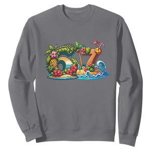 Tropical Beach Six Seven Sweatshirt Summer Island Vacation Graphic