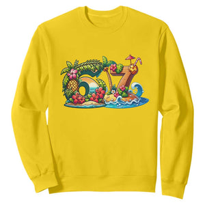 Tropical Beach Six Seven Sweatshirt Summer Island Vacation Graphic