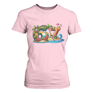 Tropical Beach Six Seven T Shirt For Women Summer Island Vacation Graphic