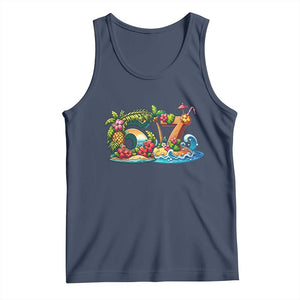 Tropical Beach Six Seven Tank Top Summer Island Vacation Graphic
