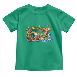 Tropical Beach Six Seven Toddler T Shirt Summer Island Vacation Graphic