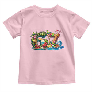 Tropical Beach Six Seven Toddler T Shirt Summer Island Vacation Graphic