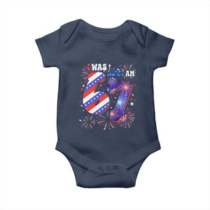 I Was Six Now I Am Seven Baby Onesie Patriotic 7th Birthday Gift