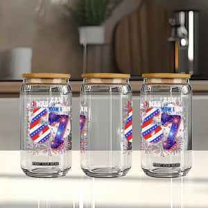 I Was Six Now I Am Seven Glass Can Patriotic 7th Birthday Gift