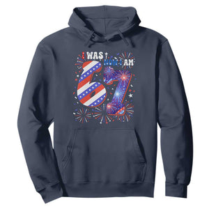 I Was Six Now I Am Seven Hoodie Patriotic 7th Birthday Gift