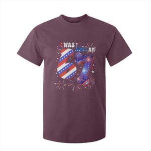 I Was Six Now I Am Seven T Shirt For Kid Patriotic 7th Birthday Gift