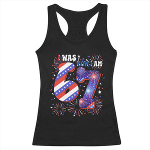 I Was Six Now I Am Seven Racerback Tank Top Patriotic 7th Birthday Gift