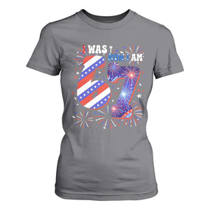 I Was Six Now I Am Seven T Shirt For Women Patriotic 7th Birthday Gift
