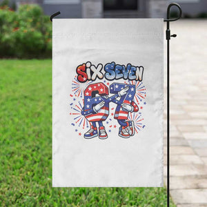 Funny Six Seven Dabbing Garden Flag Patriotic American Pride Gift