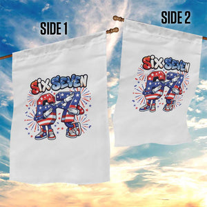 Funny Six Seven Dabbing Garden Flag Patriotic American Pride Gift