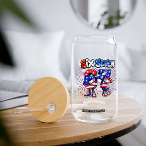 Funny Six Seven Dabbing Glass Can Patriotic American Pride Gift