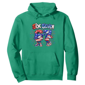 Funny Six Seven Dabbing Hoodie Patriotic American Pride Gift