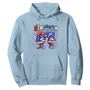 Funny Six Seven Dabbing Hoodie Patriotic American Pride Gift