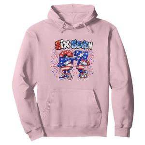 Funny Six Seven Dabbing Hoodie Patriotic American Pride Gift