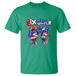 Funny Six Seven Dabbing T Shirt Patriotic American Pride Gift
