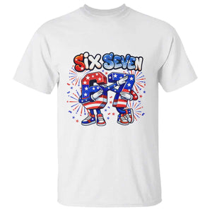 Funny Six Seven Dabbing T Shirt Patriotic American Pride Gift