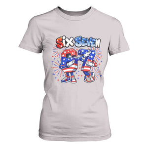 Funny Six Seven Dabbing T Shirt For Women Patriotic American Pride Gift