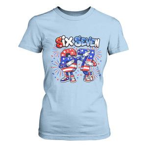 Funny Six Seven Dabbing T Shirt For Women Patriotic American Pride Gift