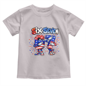 Funny Six Seven Dabbing Toddler T Shirt Patriotic American Pride Gift