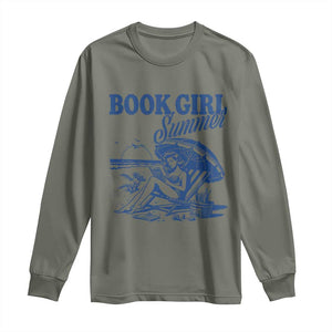 Book Girl Summer Long Sleeve Shirt Funny Beach Book Lover Gift