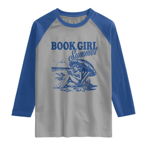 Book Girl Summer Raglan Shirt Funny Beach Book Lover Gift