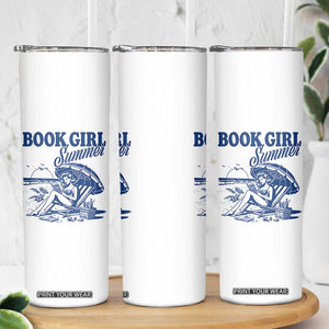 Book Girl Summer Skinny Tumbler Funny Beach Book Lover Gift