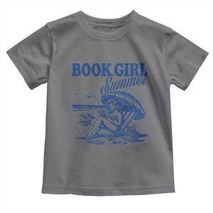 Book Girl Summer Toddler T Shirt Funny Beach Book Lover Gift