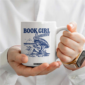 Book Girl Summer Coffee Mug Funny Beach Book Lover Gift