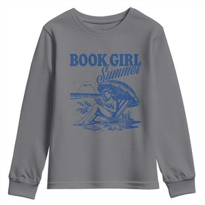 Book Girl Summer Youth Sweatshirt Funny Beach Book Lover Gift