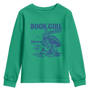Book Girl Summer Youth Sweatshirt Funny Beach Book Lover Gift