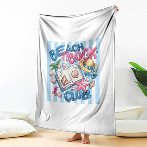 Beach Book Club Throw Blanket Bookworm Summer Vacation Graphic TS12 Print Your Wear