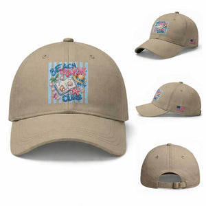 Beach Book Club Baseball Cap Bookworm Summer Vacation Graphic
