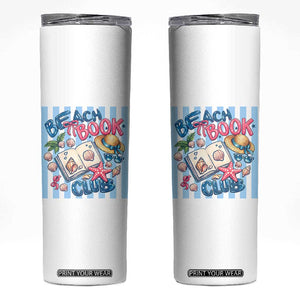 Beach Book Club Skinny Tumbler Bookworm Summer Vacation Graphic