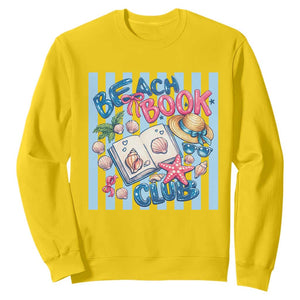Beach Book Club Sweatshirt Bookworm Summer Vacation Graphic