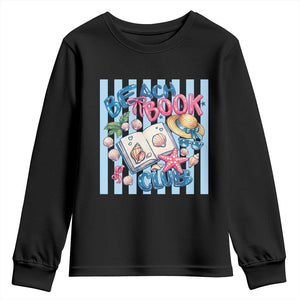Beach Book Club Youth Sweatshirt Bookworm Summer Vacation Graphic