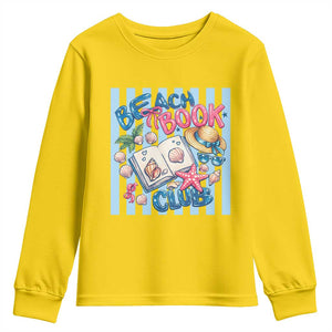 Beach Book Club Youth Sweatshirt Bookworm Summer Vacation Graphic