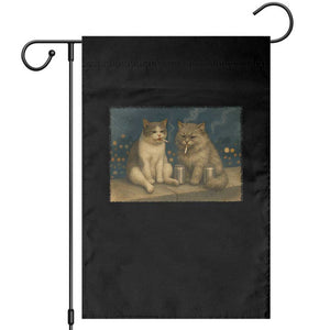 Funny Smoking Cat Garden Flag Meme Cool Kitten With Cigarette TS12 Black Print Your Wear