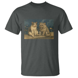 Funny Smoking Cat T Shirt Meme Cool Kitten With Cigarette TS12 Dark Heather Print Your Wear