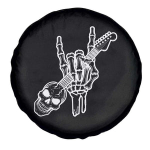 Rock N Roll Spare Tire Cover Skeleton Hand Playing Guitar Heavy Metal Music TS12 Print Your Wear