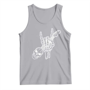Rock N Roll Tank Top Skeleton Hand Playing Guitar Heavy Metal Music TS12 Athletic Heather Print Your Wear