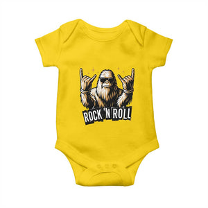 Funny Bigfoot Rock N Roll Baby Onesie Music Lover Sasquatch TS12 Daisy Print Your Wear