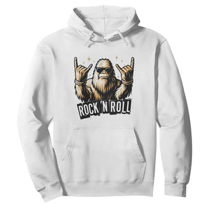 Funny Bigfoot Rock N Roll Hoodie Music Lover Sasquatch TS12 White Print Your Wear