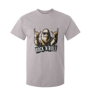 Funny Bigfoot Rock N Roll T Shirt For Kid Music Lover Sasquatch TS12 Ice Gray Print Your Wear