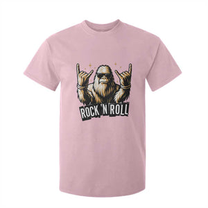 Funny Bigfoot Rock N Roll T Shirt For Kid Music Lover Sasquatch TS12 Light Pink Print Your Wear