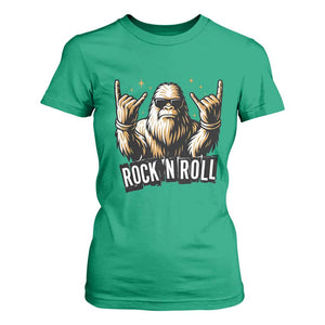 Funny Bigfoot Rock N Roll T Shirt For Women Music Lover Sasquatch TS12 Irish Green Print Your Wear