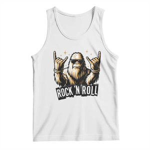 Funny Bigfoot Rock N Roll Tank Top Music Lover Sasquatch TS12 White Print Your Wear