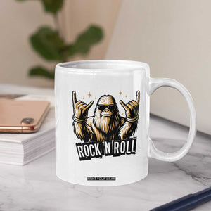 Funny Bigfoot Rock N Roll Coffee Mug Music Lover Sasquatch TS12 Print Your Wear